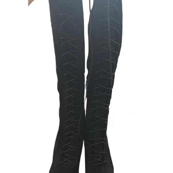 STEVE MADDEN LACE UP O ER THE KNEE BOOTS - Picture 5 of 5